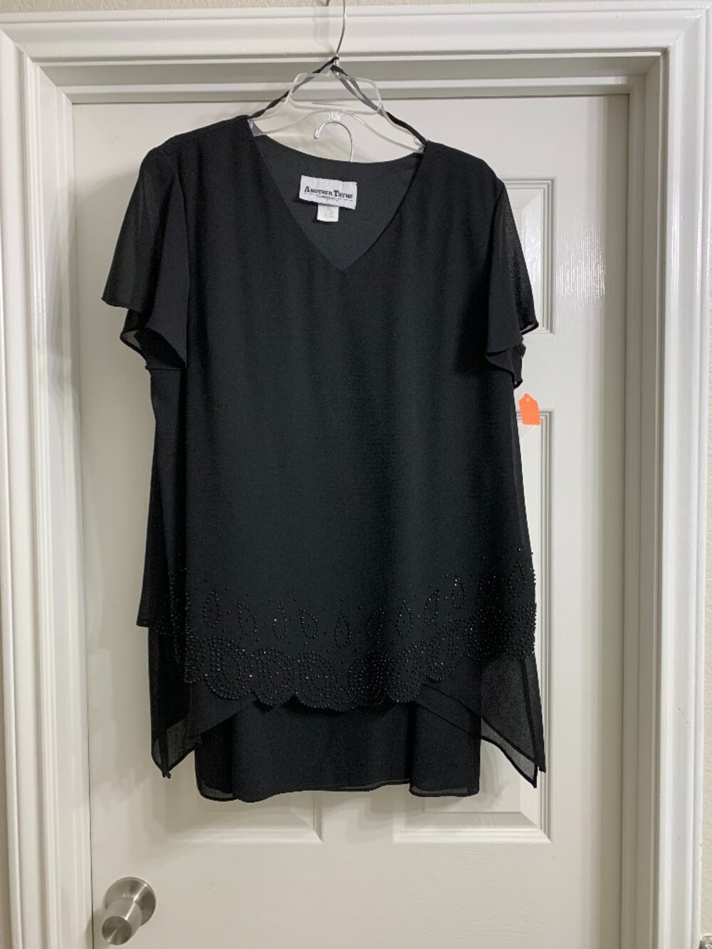 Another Thyme Brand Women's Black Blouse and Skirt Set, Size 18 (NWT)